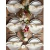 imageDOWAN 88quot Dinner Plates Set of 6 Ceramic Salad Plate White Microwave Oven ampamp Dishwasher Safe Relief Design Perfect for Party Dessert Wedding Appetizer Birthday Mothers Day Gifts105 inch
