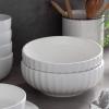 imageDOWAN 98 Serving Bowls 86 oz White Serving Platters Large Ceramic Serving Dishes Fruit Bowl Set of 2 for Entertaining Party Kitchen Dinner Banquet Housewarming Gift WhiteFluted