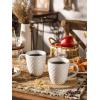 imageDOWAN Coffee Mugs Set of 6 19 oz Large Mug Ceramic Embossment Stoneware Tea Cups with Handle for Men Women Handcrafted Mug Gift Set Housewarming Wedding Gift