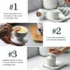 imageDOWAN French Butter Crock for Countertop Ceramic Butter Dish with Waterline Porcelain Butter Container for Spreadable Soft Butter French Butter Dish with LidWhite