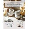 imageDOWAN Large Coffee Mugs Set of 4 18 oz Ceramic Coffee Cups with Big Handle for Latte Tea Cappuccino Unique Design Housewarming Gift for Men and Women Glaze with Specks