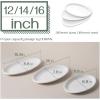 imageDOWAN Large Serving Platter 16quot14quot12quot Oval Platters Oven Safe White Serving Plates for Wedding Decor Ceramic Serving Dish for Entertaining Food Set of 3Oval