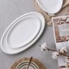 imageDOWAN Large Serving Platter 16quot14quot12quot Oval Platters Oven Safe White Serving Plates for Wedding Decor Ceramic Serving Dish for Entertaining Food Set of 3Oval