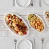 imageDOWAN Large Serving Platter 16quot14quot12quot Oval Platters Oven Safe White Serving Plates for Wedding Decor Ceramic Serving Dish for Entertaining Food Set of 3Oval