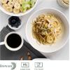 imageDOWAN Pasta Bowls 47 oz Large Salad Bowls 25quot Deep Soup Bowls Porcelain Serving Bowls Set of 4 Big Kitchen Dinner Bowl Plates Pasta Plates Microwave ampamp Dishwasher Safe Creamy White