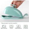 imageDOWAN Porcelain Butter Dish With Cutting Measuring Line Large Whale Butter Dish with Cover of Nonslip Design Ceramic Butter Dishes with Handle for EastWest Coast Butter WhiteTurquoise