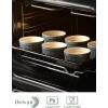 imageDOWAN Ramekins 4 oz Oven Safe for Creme Brulee Souffle Porcelain Custard Cups Ramiken for Baking Classic Style Ramekins Bowls Set of 6 WhiteAiry Blue