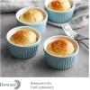 imageDOWAN Ramekins 4 oz Oven Safe for Creme Brulee Souffle Porcelain Custard Cups Ramiken for Baking Classic Style Ramekins Bowls Set of 6 WhiteBlue