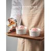 imageDOWAN Ramekins 4 oz Oven Safe for Creme Brulee Souffle Porcelain Custard Cups Ramiken for Baking Classic Style Ramekins Bowls Set of 6 WhiteWhite