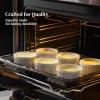 imageDOWAN Ramekins 4 oz Oven Safe for Creme Brulee Souffle Porcelain Custard Cups Ramiken for Baking Classic Style Ramekins Bowls Set of 6 WhiteWhite