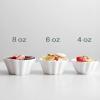 imageDOWAN Ramekins 6 oz Creme Brulee Ramekins oven safe FlowerShaped Porcelain Ramekin for Baking Pudding Souffle Dish Custard Cups Dipping Sauce Bowls Set of 6 WhiteWhite