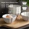 imageDOWAN Ramekins 6 oz Creme Brulee Ramekins oven safe FlowerShaped Porcelain Ramekin for Baking Pudding Souffle Dish Custard Cups Dipping Sauce Bowls Set of 6 WhiteWhite