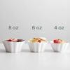 imageDOWAN Ramekins 6 oz Creme Brulee Ramekins oven safe FlowerShaped Porcelain Ramekin for Baking Pudding Souffle Dish Custard Cups Dipping Sauce Bowls Set of 6 WhiteWhite