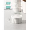 imageDOWAN Ramekins 8 oz Oven Safe with Lids Creme Brulee Ramekins Bowls Porcelain Ramiken Souffle Dishes Custard Cups for Baking Small Bowls for Pudding Dip Sauces Charcuterie Dessert White Set of 610 oz