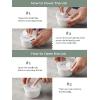 imageDOWAN Ramekins 8 oz Oven Safe with Lids Creme Brulee Ramekins Bowls Porcelain Ramiken Souffle Dishes Custard Cups for Baking Small Bowls for Pudding Dip Sauces Charcuterie Dessert White Set of 610 oz