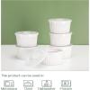 imageDOWAN Ramekins 8 oz Oven Safe with Lids Creme Brulee Ramekins Bowls Porcelain Ramiken Souffle Dishes Custard Cups for Baking Small Bowls for Pudding Dip Sauces Charcuterie Dessert White Set of 66 oz