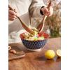 imageDOWAN Serving Bowls White Ceramic Large Salad Bowl Set 50oz Soup Bowl Party and Buffet Bowls for Pasta Pho Ramen Stackable and Microwave Safe Versatile Centerpiece for Kitchen or Entryway Table