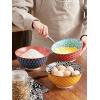 imageDOWAN Serving Bowls White Ceramic Large Salad Bowl Set 50oz Soup Bowl Party and Buffet Bowls for Pasta Pho Ramen Stackable and Microwave Safe Versatile Centerpiece for Kitchen or Entryway Table