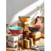imageDOWAN Serving Bowls White Ceramic Large Salad Bowl Set 50oz Soup Bowl Party and Buffet Bowls for Pasta Pho Ramen Stackable and Microwave Safe Versatile Centerpiece for Kitchen or Entryway Table