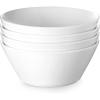 imageDOWAN 32 OZ Large Soup Bowls Set of 4  White Ceramic Bowls for Ramen Cereal Pasta Salad Fruit  Dishwasher ampamp Microwave Safe85 Inch585 OZ