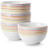 imageDOWAN 58quot Deep Soup Bowls ampamp Cereal Bowls  30 Ounces Large Bowls Set of 4 for Kitchen  White Ceramic Bowls for Cereal Soup Oatmeal Salad Ramen Noodle Rice  Dishwasher ampamp Oven SafeMulticolor