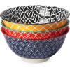 imageDOWAN Serving Bowls White Ceramic Large Salad Bowl Set 50oz Soup Bowl Party and Buffet Bowls for Pasta Pho Ramen Stackable and Microwave Safe Versatile Centerpiece for Kitchen or Entryway Table
