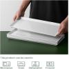 imageDOWAN 145quot Rectangular Plates Set of 4  Long Serving Trays for Sushi Pasta Chips Appetizer Cake  White Ceramic Rectangle Platter for Party Restaurant Banquet  Dishwasher ampamp Oven Safe145 Inches