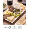 imageDOWAN 14quot Serving Trays Serving Platters Ceramic Serving Platters and Trays Rectangle Plates Set of 3 for Weddings Parties Oven Microwave Dishwasher Heat Resistant Easy to Clean White3 PCS