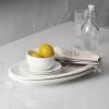imageDOWAN 14quot White Serving Platters for Entertaining Oval Serving Plates Party Serving Trays and Platters Oven Safe Porcelain Dinner Serving Tray Serving Dishes for Meat Set of 216 in x 87 in