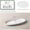 imageDOWAN 14quot White Serving Platters for Entertaining Oval Serving Plates Party Serving Trays and Platters Oven Safe Porcelain Dinner Serving Tray Serving Dishes for Meat Set of 216 in x 87 in
