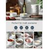 imageDOWAN 22 OZ Ceramic Cereal Bowls  525quot White Soup Bowls Set of 6 for Kitchen Bouillon Cups for Cereal Soup Oatmeal Rice Dishwasher ampamp Microwave Safe22 OZ