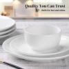 imageDOWAN 22 OZ Ceramic Cereal Bowls  525quot White Soup Bowls Set of 6 for Kitchen Bouillon Cups for Cereal Soup Oatmeal Rice Dishwasher ampamp Microwave Safe10 OZ