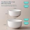 imageDOWAN 22 OZ Ceramic Cereal Bowls  525quot White Soup Bowls Set of 6 for Kitchen Bouillon Cups for Cereal Soup Oatmeal Rice Dishwasher ampamp Microwave Safe22 OZ