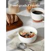 imageDOWAN 22 OZ Ceramic Cereal Bowls  525quot White Soup Bowls Set of 6 for Kitchen Bouillon Cups for Cereal Soup Oatmeal Rice Dishwasher ampamp Microwave Safe22 OZ