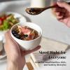 imageDOWAN 22 OZ Ceramic Cereal Bowls  525quot White Soup Bowls Set of 6 for Kitchen Bouillon Cups for Cereal Soup Oatmeal Rice Dishwasher ampamp Microwave Safe10 OZ