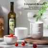 imageDOWAN 22 OZ Ceramic Cereal Bowls  525quot White Soup Bowls Set of 6 for Kitchen Bouillon Cups for Cereal Soup Oatmeal Rice Dishwasher ampamp Microwave Safe10 OZ