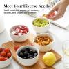 imageDOWAN 22 OZ Ceramic Cereal Bowls  525quot White Soup Bowls Set of 6 for Kitchen Bouillon Cups for Cereal Soup Oatmeal Rice Dishwasher ampamp Microwave Safe10 OZ