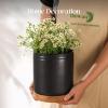 imageDOWAN 360 Rotating Extra Large Cooking Utensil Holder 76quot Kitchen Utensil Holder for Countertop Utensil Crock for Farmhouse Kitchen Decor Ceramic Stable Utensil Caddy WhiteMatte Black