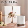 imageDOWAN 360 Rotating Extra Large Cooking Utensil Holder 76quot Kitchen Utensil Holder for Countertop Utensil Crock for Farmhouse Kitchen Decor Ceramic Stable Utensil Caddy WhiteSpecks White