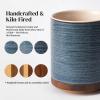 imageDOWAN 360 Rotating Extra Large Cooking Utensil Holder 76quot Kitchen Utensil Holder for Countertop Utensil Crock for Farmhouse Kitchen Decor Ceramic Stable Utensil Caddy WhiteBlue