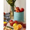 imageDOWAN 72 Extra Large Kitchen Utensil Holder  Farmhouse Utensil Holder for Countertop  Ceramic Utensil Crock with Protection Cork Mat  Kitchen Decor ampamp Housewarming Gift GreyTurquoise