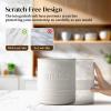 imageDOWAN 72 Extra Large Kitchen Utensil Holder  Farmhouse Utensil Holder for Countertop  Ceramic Utensil Crock with Protection Cork Mat  Kitchen Decor ampamp Housewarming Gift GreyWhite