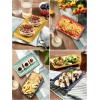 imageDOWAN 8quot Ceramic Salad Plates Set of 6 Colorful Design for Salads Appetizers ampamp Desserts Dishwasher Microwave ampamp Oven Safe  Ideal for Parties and Perfect for Wedding ampamp Mothers Day GiftsVibrant Color
