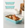 imageDOWAN 8x8 Baking dish Square Baking Pan Ceramic Casserole Dishes for Oven Cake Pan with Handle for Brownie Lasagna Casserole 2 Quart Home Gift Airy BlueBlue