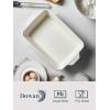imageDOWAN 8x8 Baking dish Square Baking Pan Ceramic Casserole Dishes for Oven Cake Pan with Handle for Brownie Lasagna Casserole 2 Quart Home Gift Airy BlueBlue