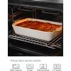 imageDOWAN 8x8 Baking dish Square Baking Pan Ceramic Casserole Dishes for Oven Cake Pan with Handle for Brownie Lasagna Casserole 2 Quart Home Gift Airy BlueWhite