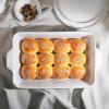 imageDOWAN 8x8 Baking dish Square Baking Pan Ceramic Casserole Dishes for Oven Cake Pan with Handle for Brownie Lasagna Casserole 2 Quart Home Gift Airy BlueBlack