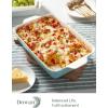 imageDOWAN 8x8 Baking dish Square Baking Pan Ceramic Casserole Dishes for Oven Cake Pan with Handle for Brownie Lasagna Casserole 2 Quart Home Gift Airy BlueBlue