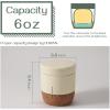 imageDOWAN Butter Crock Butter Dish With Lid For Countertop Butter Keeper with Cork Bottom and Time Record Line Ceramic French Butter Crock with Waterline for Spreadable Butter Home Decor Gift Beige