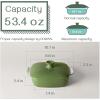 imageDOWAN Casseroles dish with lids Ceramic Baking Dish With Lid Casserole Dishes for oven 16 Quarts Bakeware With Handle Oven Safe for Cooking Dinner Home Gift 8 x 8 Inches Green